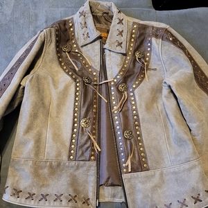 UNIK Women's Vintage Indian Style Motorcycle Jacket